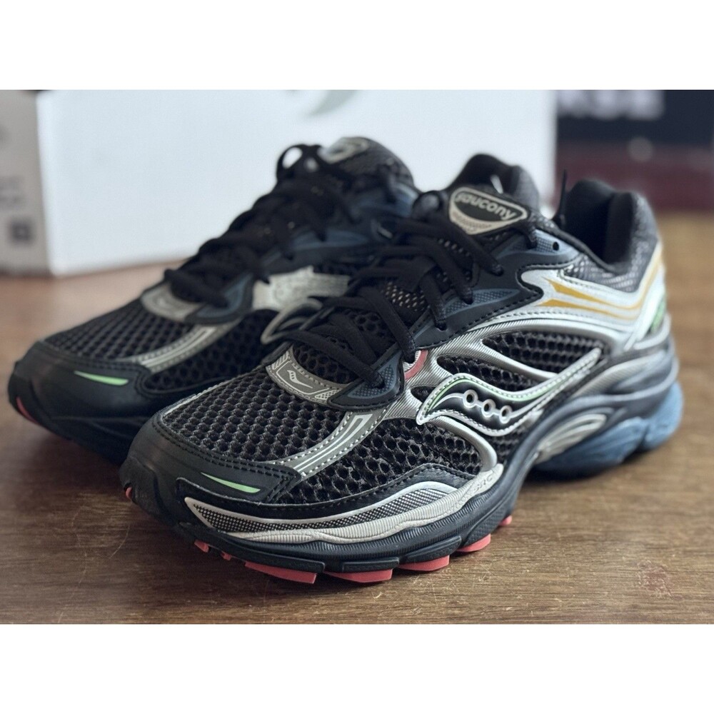 Men’s Size 8 Saucony ProGrid Omni 9 Black Silver Multi S70739-28 NIB